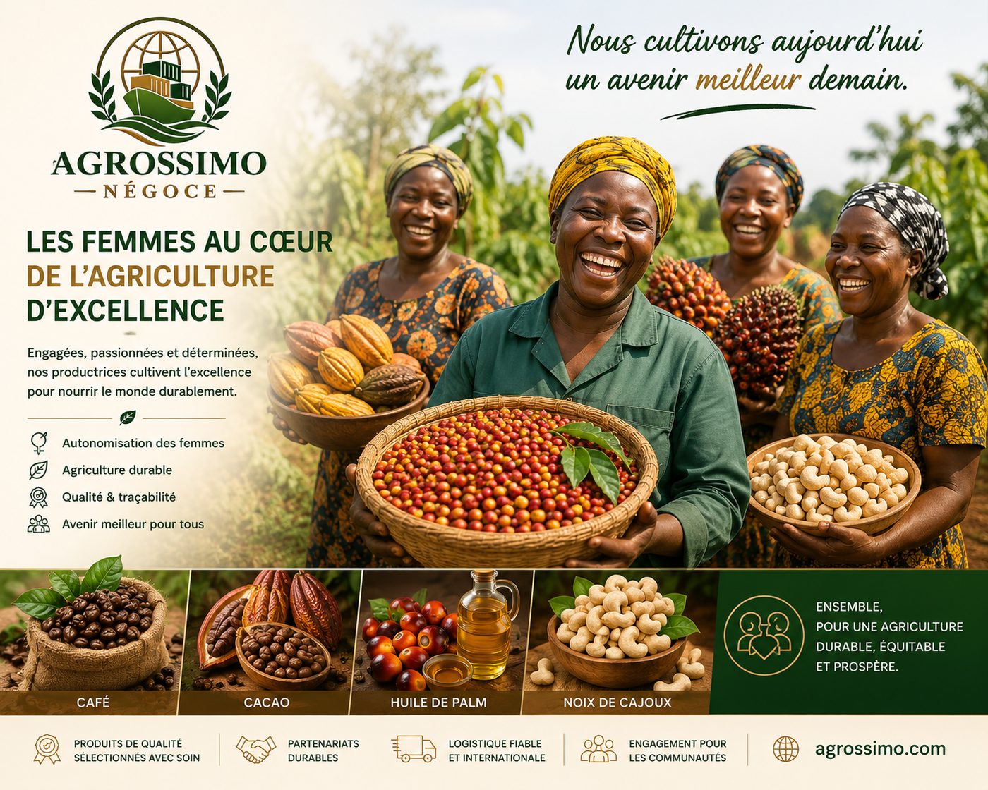 Les femmes au cœur de l'agriculture d'excellence